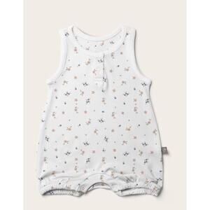 Goumi Kids Baby Romper Quick Change One Piece Size 0-3 Months Bamboo Floral NEW‎